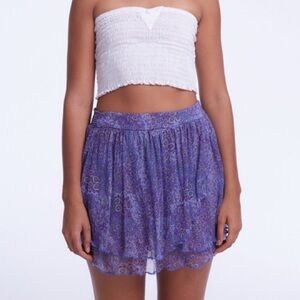 Poupette St Barth mini skirt Elsa in blue